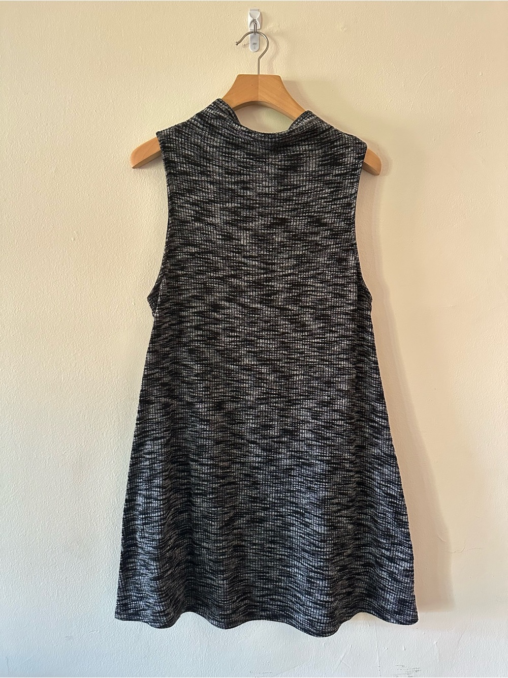 UO Silence And Noise heathered gray mock neck dress